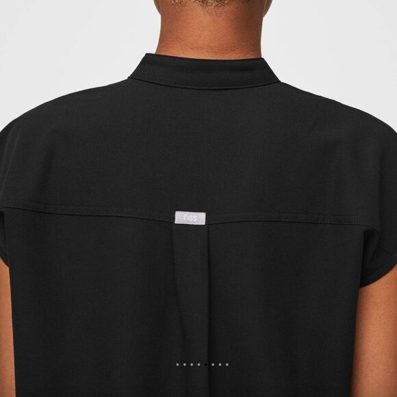 Figs Black Rafaela Oversized Scrub Top - Picture 5 of 10